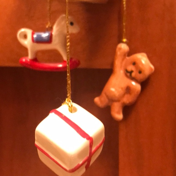 Set of 3 ceramic Christmas ornaments - Picture 3 of 8